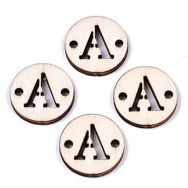 Unfinished Natural Poplar Wood Links Connectors