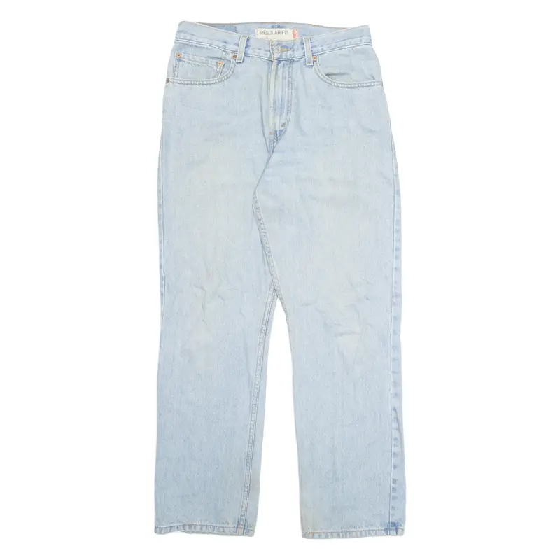 LEVI'S 505 Jeans Mens Blue Regular Straight Stone Wash W32 L30