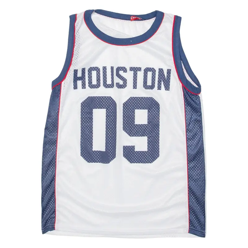 Houston Mens Jersey White Sleeveless USA 2XL