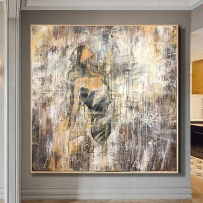 Abstract Creative Painting Thick Paint Girl Extremely Unique Artwork | LIFESTYLE