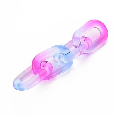 Two Tone Transparent Acrylic Linking Rings