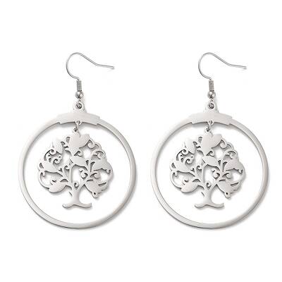Non-Tarnish 304 Stainless Steel Dangle Earrings