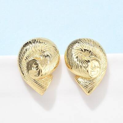 Brass Stud Earrings