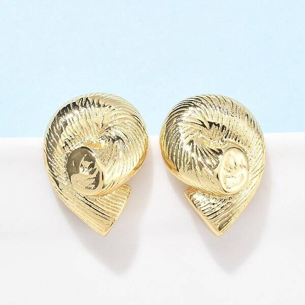 Brass Stud Earrings