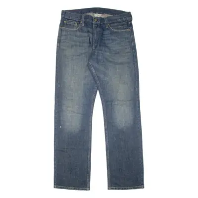 LEVI'S 514 Jeans Mens Blue Slim Straight Stone Wash W36 L34