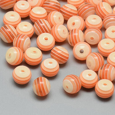 Transparent Stripe Resin Beads
