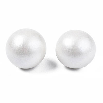 Painted Round Schima Wood Earrings for Girl Women
