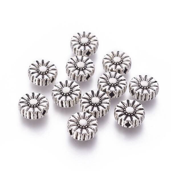 Tibetan Style Alloy Flower Beads
