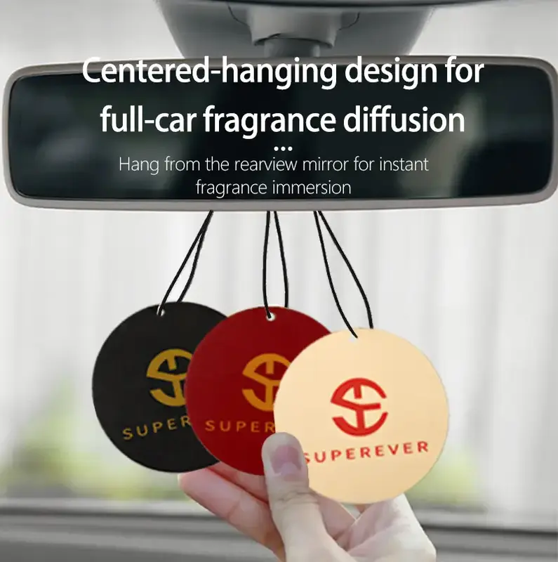 Aromatherapy Car Hanging Tag - Light Fragrance, Odor-Eliminating, Long-Lasting Scent Chip. Car Pendant, Durable Fragrance Car...
