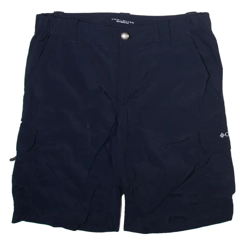 COLUMBIA Mens Cargo Shorts Blue M W32