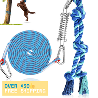 Pet Bungee Dog Toy, Tree Tug Toy for Pitbull Interactive & Exercise, Spring Pole Tug of War Toy with Durable Rope, Muscle Bui...