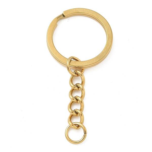 Ion Plating(IP) 304 Stainless Steel Split Key Rings