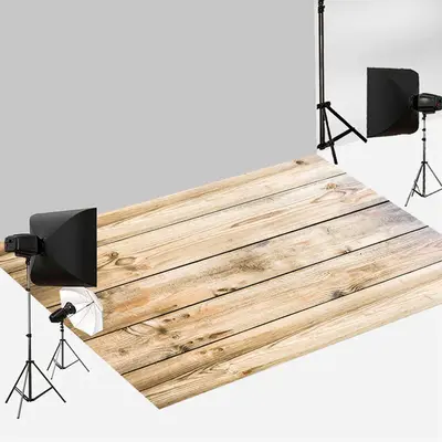 Aperturee Burlywood Color Wood Texture Photo Floor Backdrop | Photo Floor Drops | Fabric Floor For Photography | Fabric Floor...