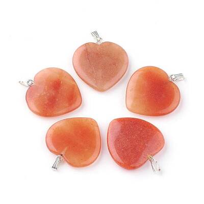 Natural Red Aventurine Pendants