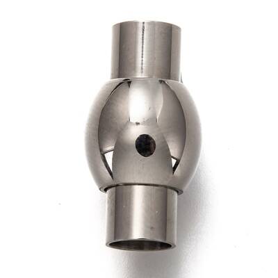 Tarnish Resistant 304 Stainless Steel Magnetic Clasps with Glue-in Ends