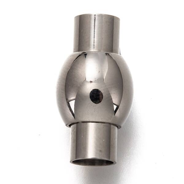 Tarnish Resistant 304 Stainless Steel Magnetic Clasps with Glue-in Ends
