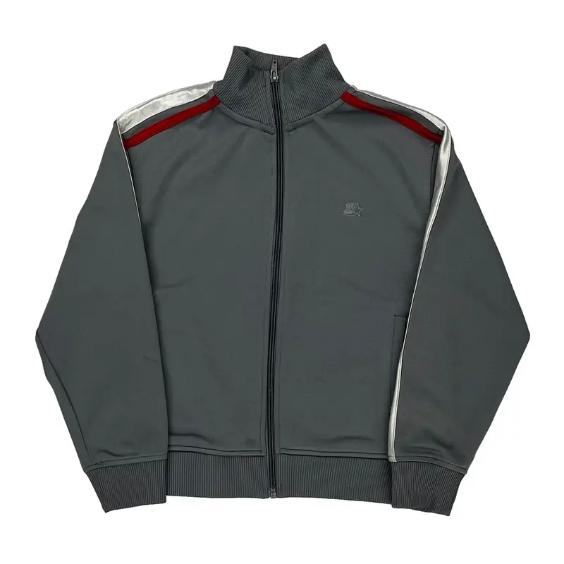 Age 8 Starter Track Jacket - Medium Grey Polyester