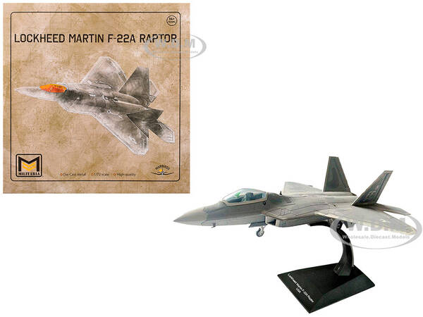 Lockheed Martin F-22A Raptor Aircraft 1st FW, 94th FS United States Air Force 1/72 Diecast Model by Militaria Die Cast