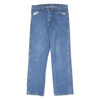 DICKIES Workwear Mens Jeans Blue Regular Straight W34 L30