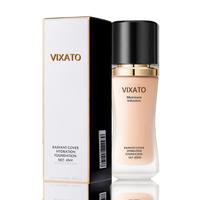 Vixato Flawless Foundation ：#LIVE 24H Oil Control & Hydrating Serum Formula | All Skin Types, Medium Coverage, Lightweight ...