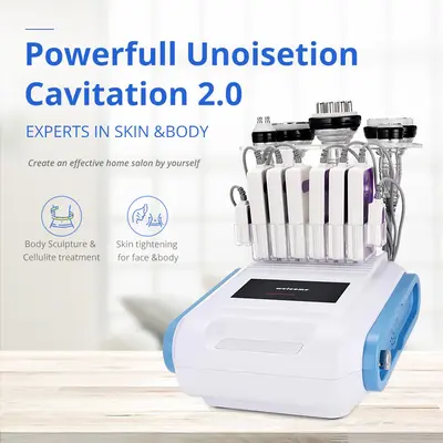 3D Smart Unoisetion 40K Cavitation Vacuum RF 160mw Lipo Laser Slimming Machine for Spa Salon Studio Home Use | YH-5504S