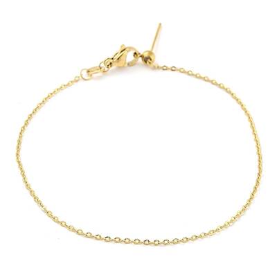 304 Stainless Steel Add a Bead Adjustable Texture Cable Chains Bracelets for Women