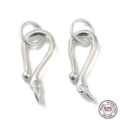 925 Sterling Silver S Shape Clasps