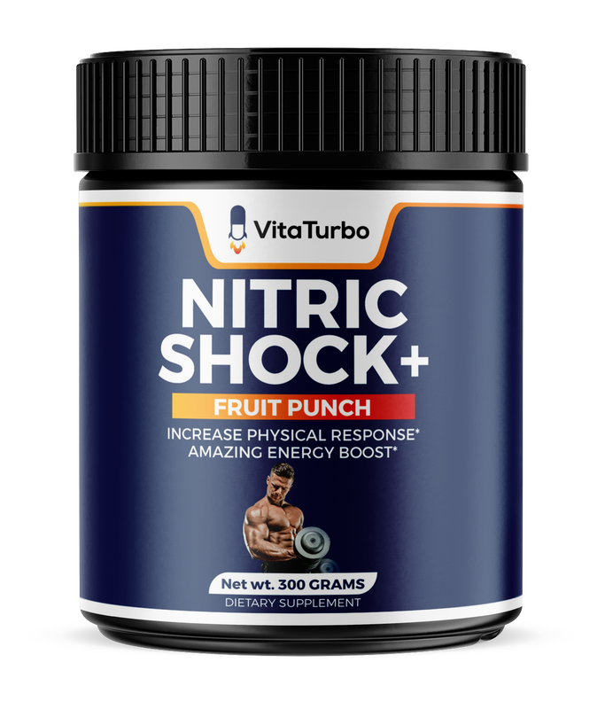 Nitric Shock Pre-Workout+ (Fruit Punch) - 300 Grams