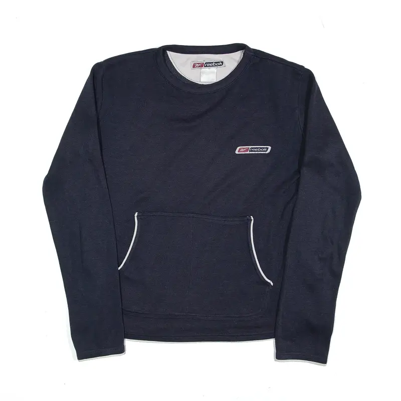 REEBOK Sweatshirt Blue Womens UK 12