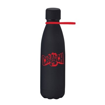25 Custom 17 oz Matte Finish Stainless Steel Bottle with Silicone ...