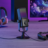 TONOR TCX3 Xbox Gaming Microphone - RGB Condenser Streaming Mic with Low Noise, Fast Charging, One Tap Mute, Compatible with ...