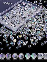 Geometric Design Artificial Crystal Beads, Diy Jewelry Making Supplies, Multifunctional Beads for Necklace Bracelet Earrings ...