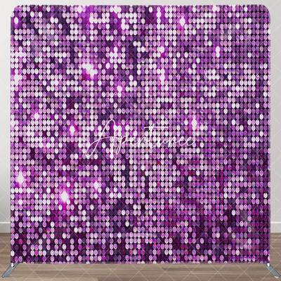 Aperturee Elegant Purple Sequins Glitter Pillow Cover Backdrop, 6X6FT(1.8X1.8M), 111 USD, square double-sided backdrops, DSZY...