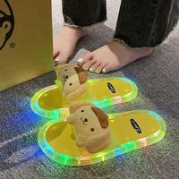Women's Fashion Non-Slip Flip-Flops classy house shoes  slippers women  LED Light Up Slippers Unisex Black for Women & Girls ...