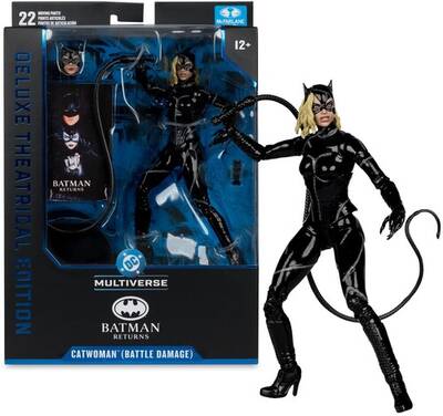 McFarlane Toys - DC Multiverse - Battle Damaged Catwoman (Batman Returns) 7 Action Figure Deluxe Theatrical Edition