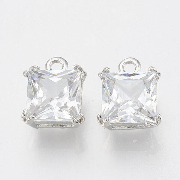Alloy Cubic Zirconia Charms
