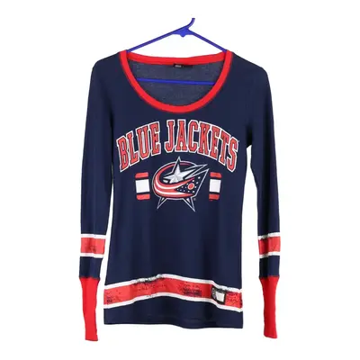 Columbus Blue Jackets Nhl NHL Long Sleeve T-Shirt - XS Blue Cotton