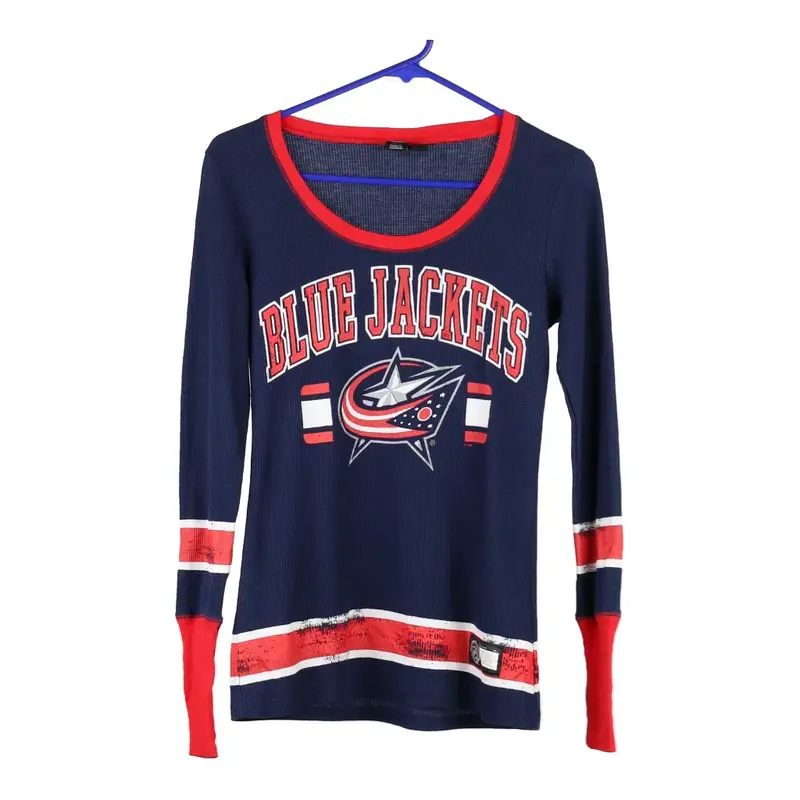 Columbus Blue Jackets Nhl NHL Long Sleeve T-Shirt - XS Blue Cotton