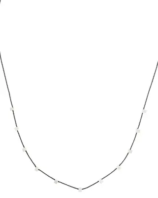 Hilo Necklace | Metal Color: Silver | Color: Amethyst