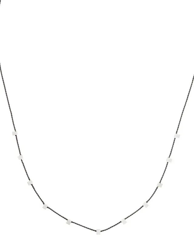 Hilo Necklace | Metal Color: Silver | Color: Amethyst