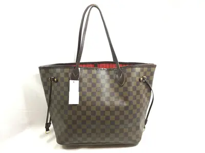 Pre-owned Louis Vuitton PVC Shoulder Bags Damier Neverfull mm Damier Tote Bag