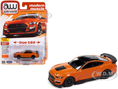 2021 Ford Mustang Shelby GT500 Carbon Fiber Track Pack Twister Orange with Black Top \