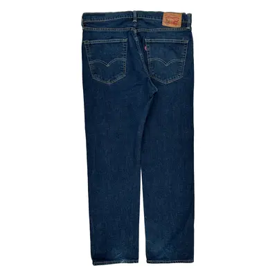 505 Levis Jeans - 36W 32L Blue Cotton Blend