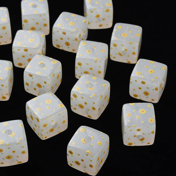 Printed Acrylic Beads