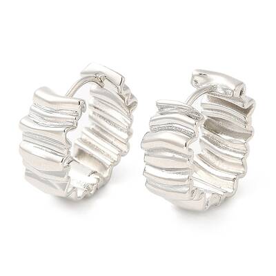 Rack Plating Brass Hoop Earrings for Women
