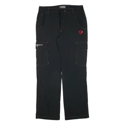 MAMMUT Cargo Womens Trousers Black Regular Straight W30 L28