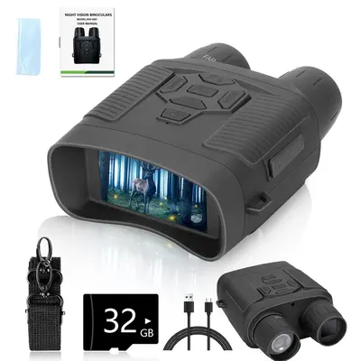4K Night Vision Binoculars, 3.0 Inch HD Infrared Digital Binoculars, Outdoor Binoculars with 5000mAH Battery, Outdoor Camping...