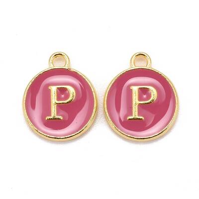 Golden Plated Alloy Enamel Charms