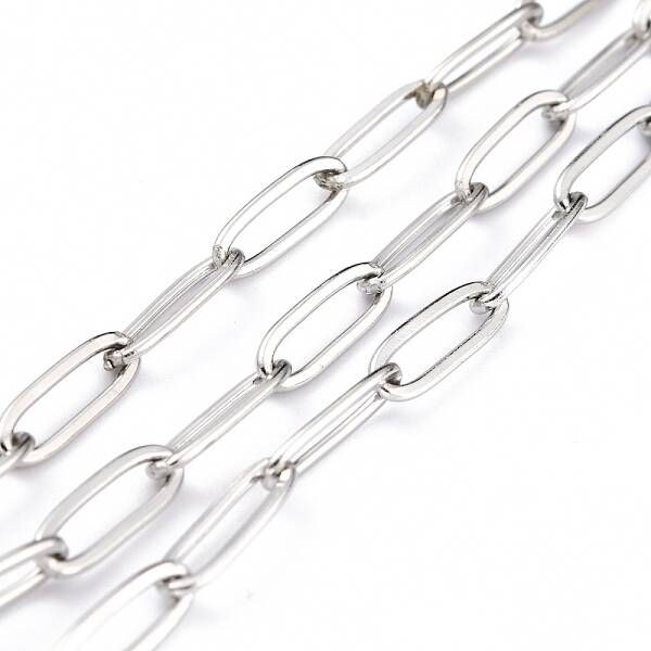 Tarnish Resistant 304 Stainless Steel Paperclip Chains