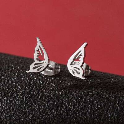 Stainless Steel Small Animal Stud Earrings for Women
